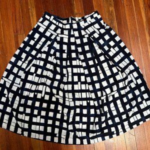 ASOS Patterned, Pleated Skirt Sz 6/8